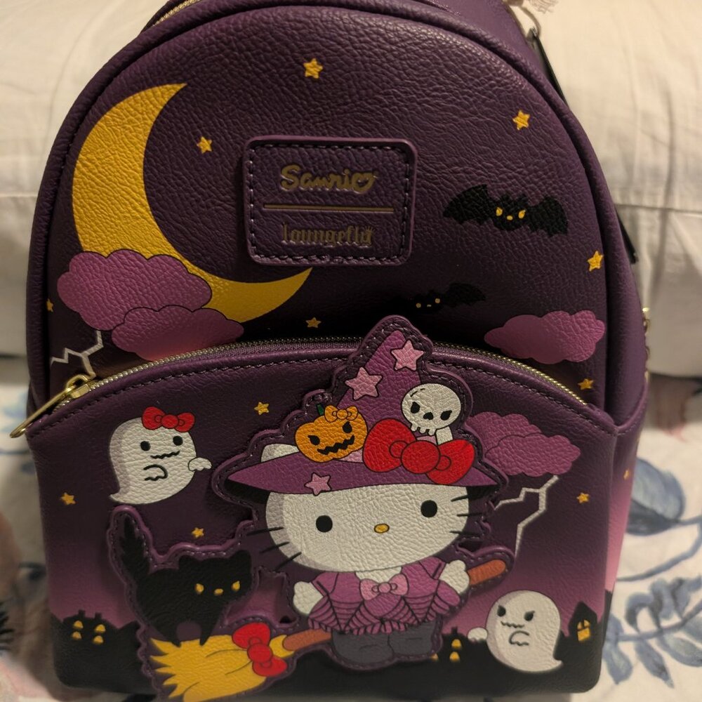 Loungefly Sanrio‎ Hello Kitty Mini Backpack Womens Halloween Witch Bag 2023 NWT